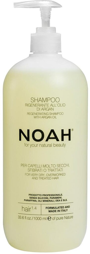 Korjaava shampoo kuiville ja kemiallisesti vaurioituneille hiuksille Noah 1000 ml hinta ja tiedot | Shampoot | hobbyhall.fi