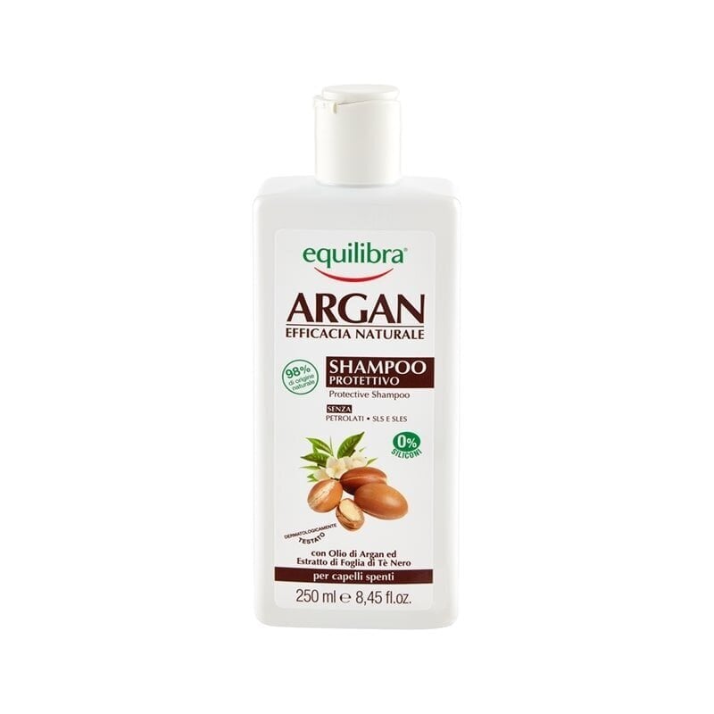 Equilibra Argan -suojaava shampoo, 250 ml hinta ja tiedot | Shampoot | hobbyhall.fi