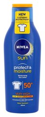 Nivea Sun Protect & Moisture aurinkovoide 200 ml hinta ja tiedot | Aurinkovoiteet | hobbyhall.fi