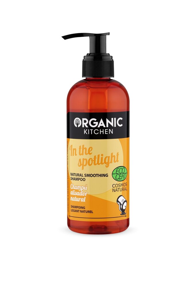 Luonnollinen suoristava shampoo Organic Kitchen "In the Spotlight" 260 ml hinta ja tiedot | Shampoot | hobbyhall.fi