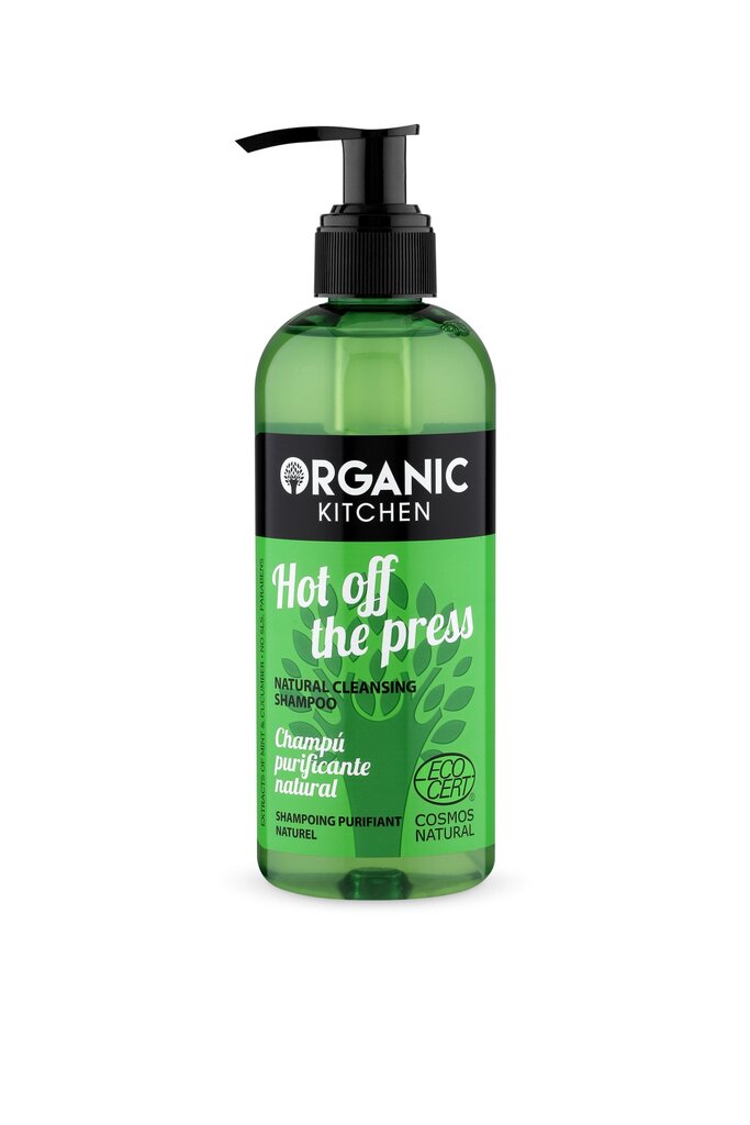 Luonnollinen, puhdistava shampoo Organic Kitchen "Holidays from the hot press" 260 ml hinta ja tiedot | Shampoot | hobbyhall.fi
