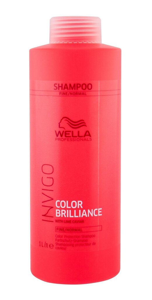 Shampoo värjätyille normaaleille hiuksille Wella Color Brilliance Fine Invigo Shampoo 1000ml hinta ja tiedot | Shampoot | hobbyhall.fi