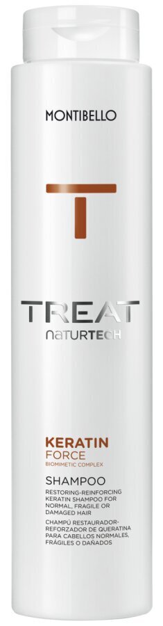 Regeneroiva shampoo Montibello TREAT NaturTech Keratin Force (300ml) hinta ja tiedot | Shampoot | hobbyhall.fi
