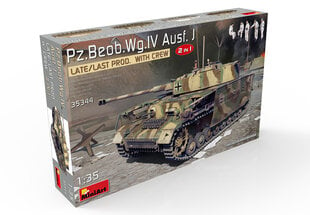 Liimattava malli MiniArt 35344 Pz.Beob.Wg.IV Ausf. J Late/Last Prod. 2 IN 1 W/CREW 1/35 hinta ja tiedot | Koottavat pienoismallit | hobbyhall.fi