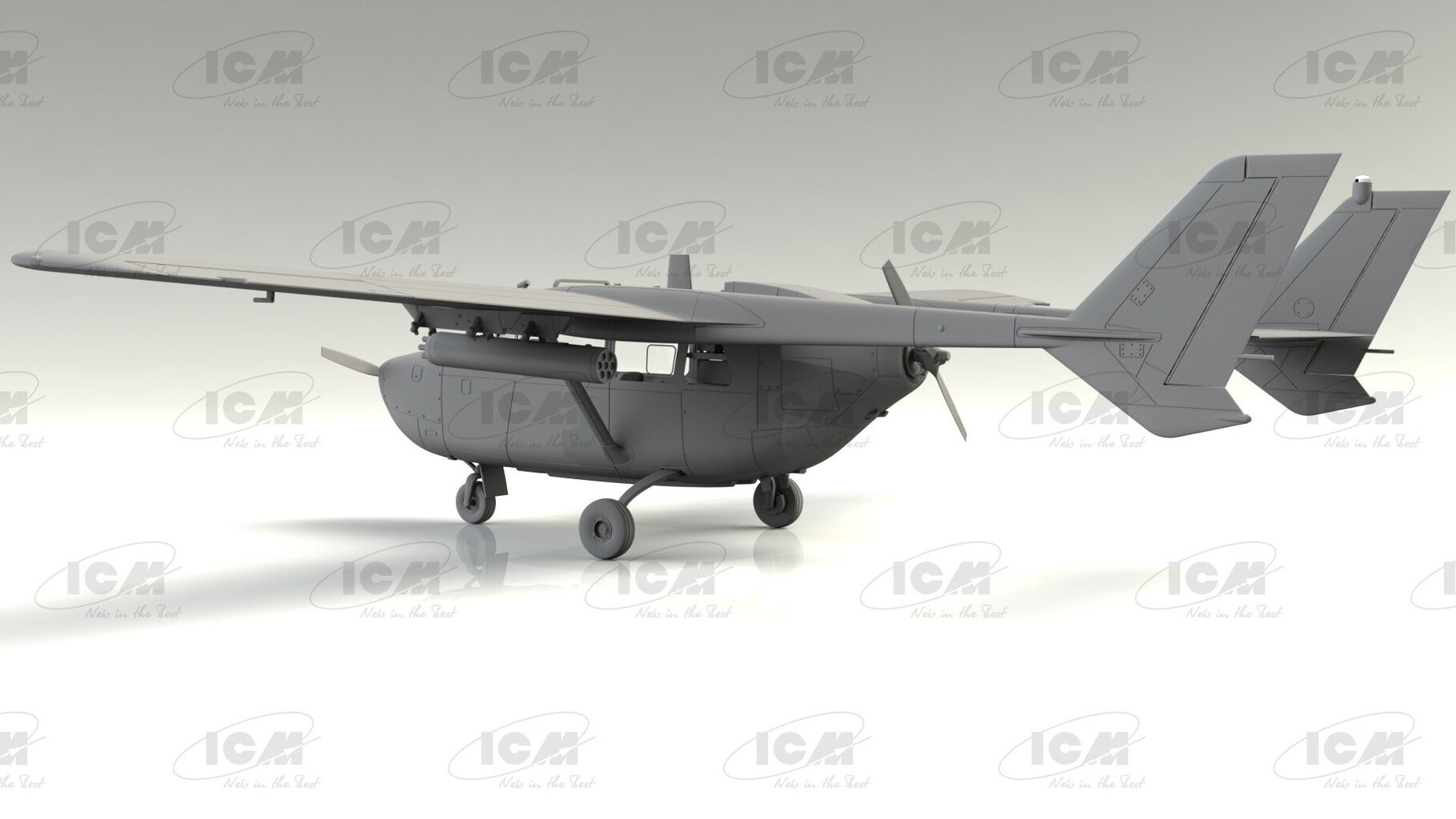 Liimattava malli ICM 48291 Cessna O-2A US Navy Service 1/48 hinta ja tiedot | Koottavat pienoismallit | hobbyhall.fi