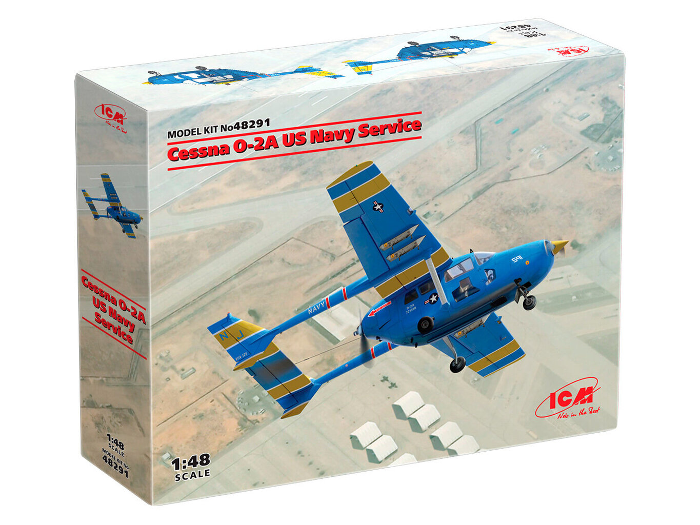 Liimattava malli ICM 48291 Cessna O-2A US Navy Service 1/48 hinta ja tiedot | Koottavat pienoismallit | hobbyhall.fi