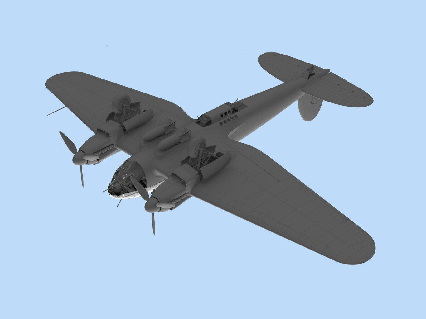 Liimattava malli ICM 48262 German He 111H-6 1/48 hinta ja tiedot | Koottavat pienoismallit | hobbyhall.fi