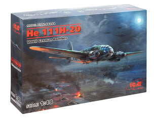 Liimattava malli ICM 48264 German He 111H-20 1/48 hinta ja tiedot | Koottavat pienoismallit | hobbyhall.fi