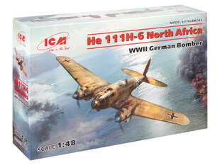 Liimattava malli ICM 48265 Saksa He 111H-6 Pohjois-Afrikka 1/48 hinta ja tiedot | Koottavat pienoismallit | hobbyhall.fi