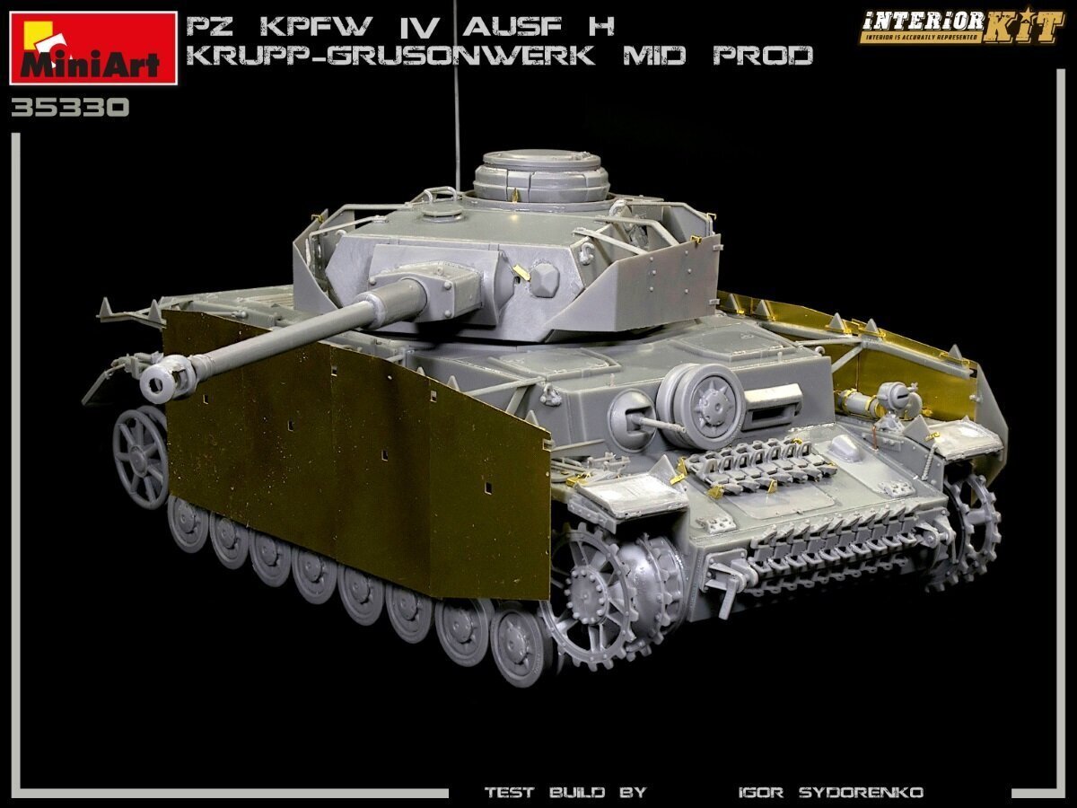 Liimattava malli MiniArt 35330 Pz.Kpfw.IV Ausf. H KRUPP-GRUSONWERK. MID PROD. AUG-SEP 1943. INTERIOR KIT 1/35 hinta ja tiedot | Koottavat pienoismallit | hobbyhall.fi