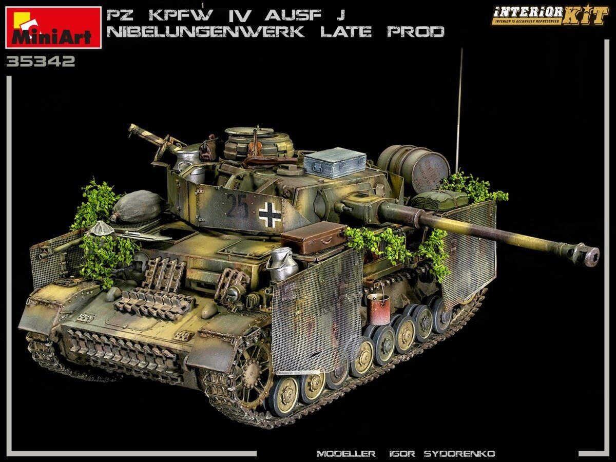 Malli MiniArt 35342 Pz.Kpfw.IV Ausf. J Nibelungenwerk Late Prod. (Jan-Feb 1945) Interior Kit 1/35 hinta ja tiedot | Koottavat pienoismallit | hobbyhall.fi