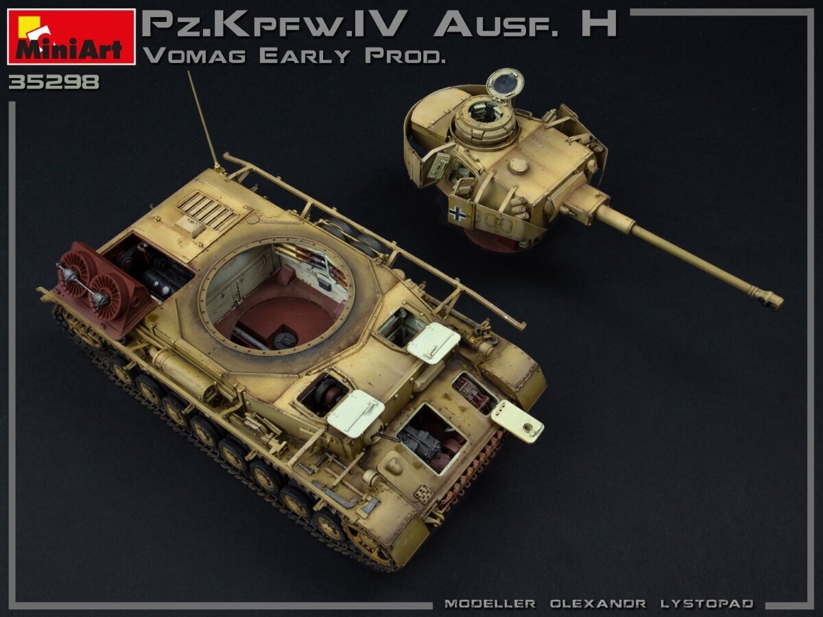 Liimattava malli MiniArt 35298 Pz.Kpfw.IV Ausf. H Vomag. Early Prod. (May 1943) Interior Kit 1/35 hinta ja tiedot | Koottavat pienoismallit | hobbyhall.fi