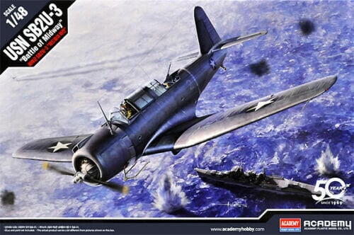 Liimattava malli Academy 12324 SB2U-3 Battle of Midway 1/48