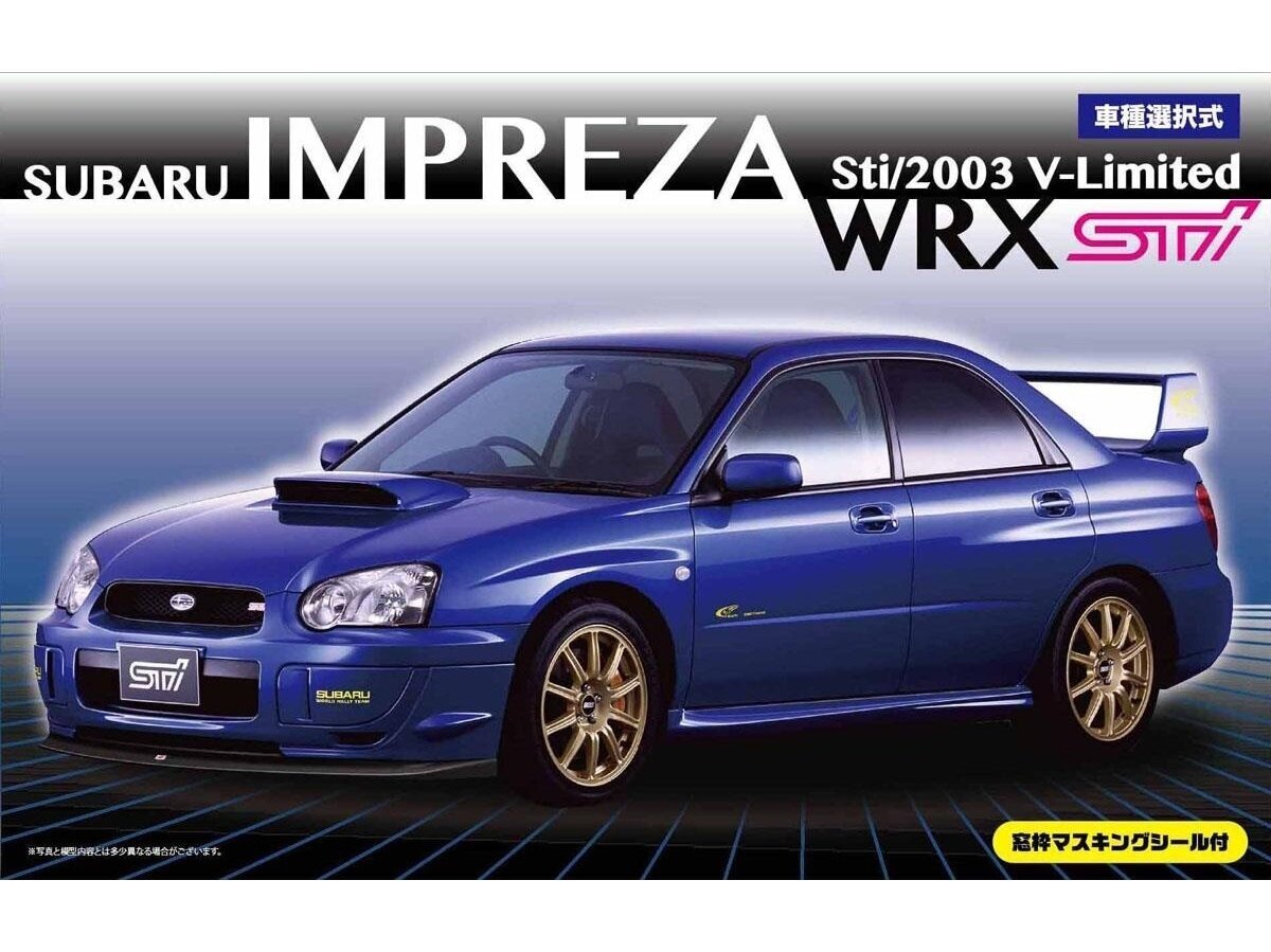 Fujimi - Subaru Impreza WRX Sti/2003 V-Limited, 24.1., 03940 hinta ja tiedot | LEGOT ja rakennuslelut | hobbyhall.fi