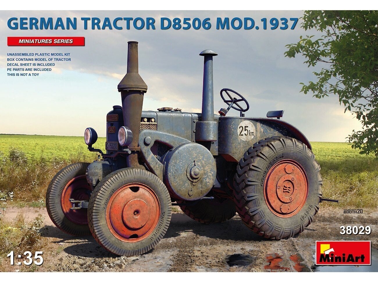 Miniart – saksalainen traktori D8506 Malli 1937, 1/35, 38029 hinta ja tiedot | LEGOT ja rakennuslelut | hobbyhall.fi