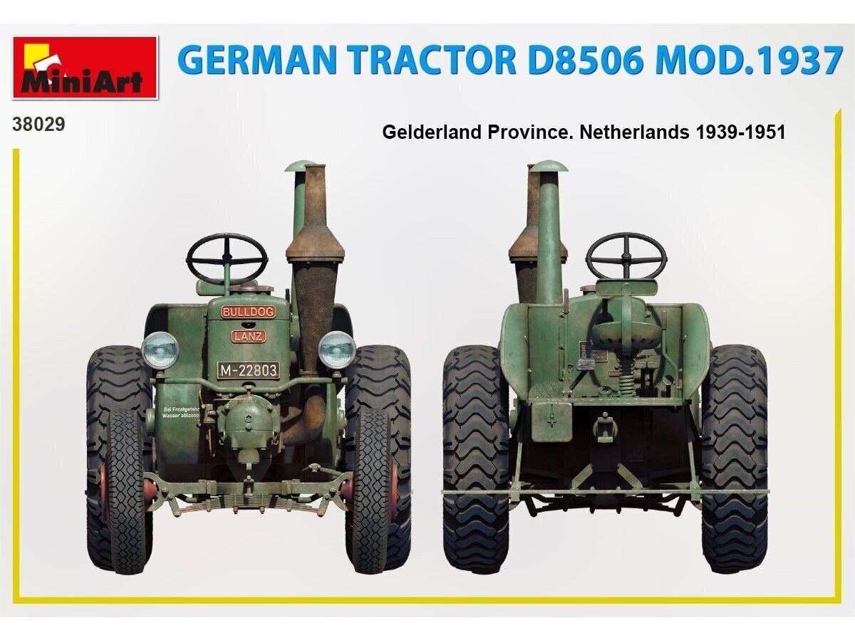 Miniart – saksalainen traktori D8506 Malli 1937, 1/35, 38029 hinta ja tiedot | LEGOT ja rakennuslelut | hobbyhall.fi
