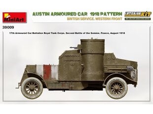 Liimattava malli MiniArt Austin Armored Car 1918 Pattern. British Service. Western Front. Interior Kit 1/35 hinta ja tiedot | MiniArt Vapaa-ajan pelit ja askartelu | hobbyhall.fi