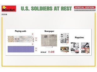 Miniart - U.S. Soldiers at Rest Special Edition, 1/35, 35318 hinta ja tiedot | LEGOT ja rakennuslelut | hobbyhall.fi