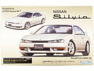 Fujimi - Nissan S14 Silvia K`s Aero `96/Autech Version w/Window Frame Masking, 1/24, 03927 hinta ja tiedot | LEGOT ja rakennuslelut | hobbyhall.fi