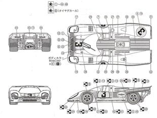 Fujimi - Porsche 917K 1971 Sebring 12-Hur Race c/w PE Parts, 1/24, 12388 hinta ja tiedot | LEGOT ja rakennuslelut | hobbyhall.fi