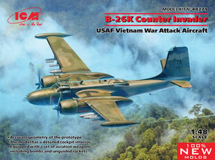 Liimamalli ICM 48279 Yhdysvaltain ilmavoimien Vietnamin hyökkäyslentokone B-26K Counter Invader 1/48 hinta ja tiedot | Koottavat pienoismallit | hobbyhall.fi