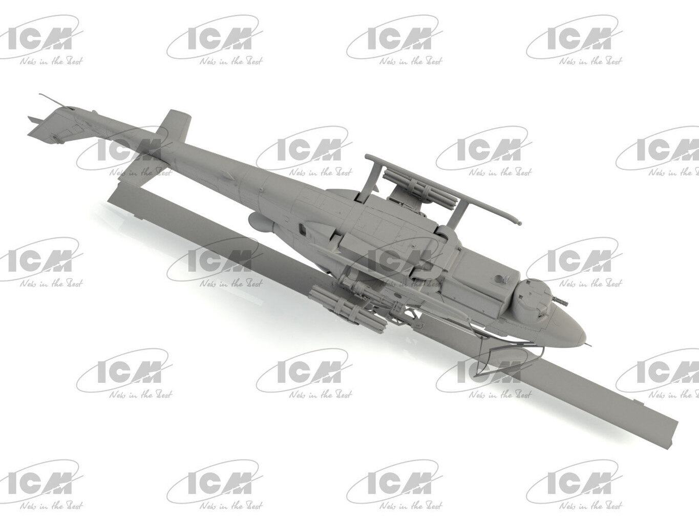 Liimattava malli ICM 32061 Amerikkalainen hyökkäyslentokone AH-1G Cobra (myöhemmin valmistettu) 1/32 hinta ja tiedot | Koottavat pienoismallit | hobbyhall.fi