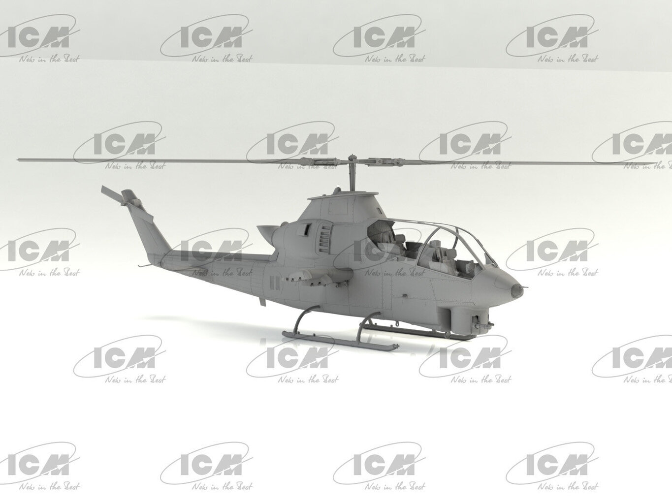 Liimattava malli ICM 32061 Amerikkalainen hyökkäyslentokone AH-1G Cobra (myöhemmin valmistettu) 1/32 hinta ja tiedot | Koottavat pienoismallit | hobbyhall.fi