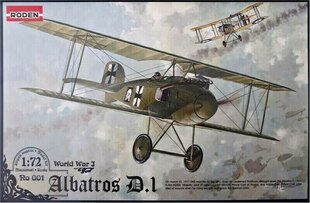 Liimattava pienoismalli Roden 001 Albatros DI 1/72 hinta ja tiedot | Koottavat pienoismallit | hobbyhall.fi