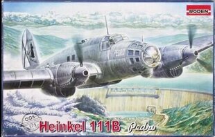 Liimattava pienoismalli Roden 005 He-111B1,B2 1/72 hinta ja tiedot | Koottavat pienoismallit | hobbyhall.fi