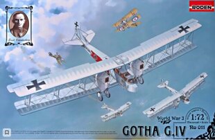 Liimattava malli Roden 011 Gotha G.IV 1/72 hinta ja tiedot | Koottavat pienoismallit | hobbyhall.fi