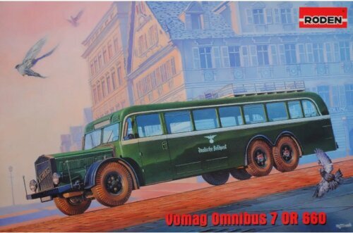 Liimattava malli Roden 729 Vomag 7 OR 660 Omnibus 1/72 hinta ja tiedot | Koottavat pienoismallit | hobbyhall.fi