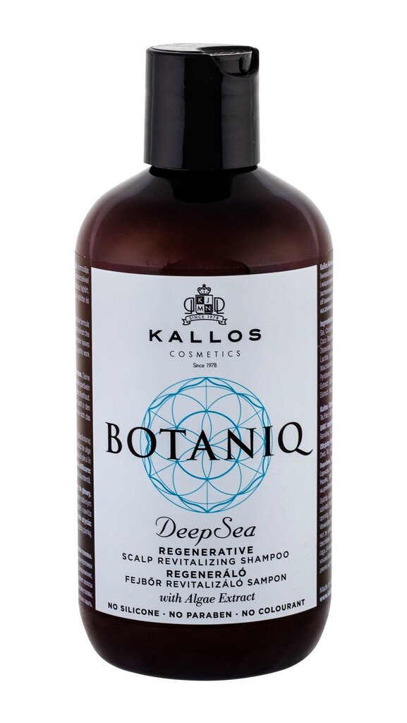 Hiusshampoo Kallos Cosmetics Botaniq Deep Sea Shampoo 300 ml hinta ja tiedot | Shampoot | hobbyhall.fi
