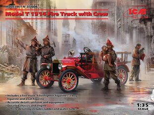 ICM-mallisarja - Ford T 1914 Fire Truck with Crew, 1/35, 35606 hinta ja tiedot | LEGOT ja rakennuslelut | hobbyhall.fi