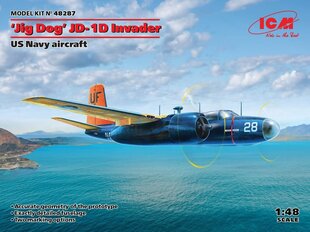 ICM-mallisarja- 'Jig Dog' JD-1D Invader US Navy Aircraft, 1/48, 48287 hinta ja tiedot | LEGOT ja rakennuslelut | hobbyhall.fi