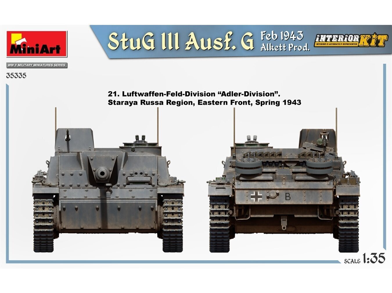 Miniart-pienoismallisarja - StuG III Ausf. G Feb 1943 Alkett Prod. - Sisustussarja, 1/35, 35335 hinta ja tiedot | LEGOT ja rakennuslelut | hobbyhall.fi