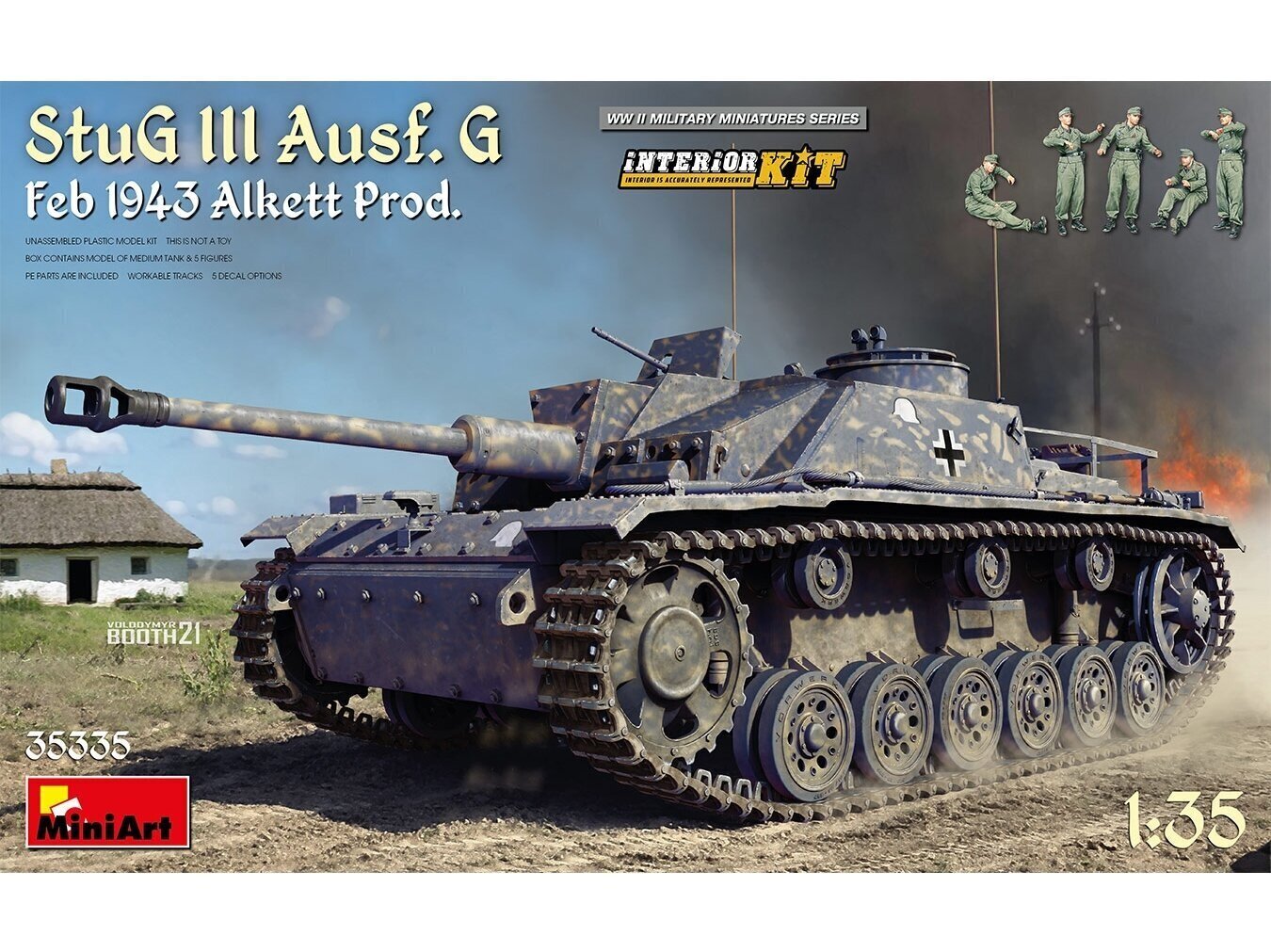 Miniart-pienoismallisarja - StuG III Ausf. G Feb 1943 Alkett Prod. - Sisustussarja, 1/35, 35335 hinta ja tiedot | LEGOT ja rakennuslelut | hobbyhall.fi