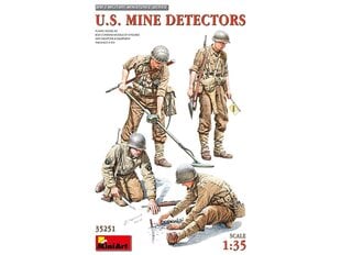 Miniart-mallisarja - U.S. Mine Detectors, 1/35, 35251 hinta ja tiedot | LEGOT ja rakennuslelut | hobbyhall.fi
