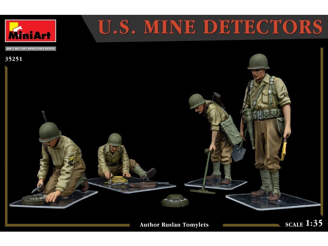 Miniart-mallisarja - U.S. Mine Detectors, 1/35, 35251 hinta ja tiedot | LEGOT ja rakennuslelut | hobbyhall.fi