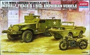 Liimattava pienoismalli 13408 M3 US HALF TRACK 1/72 hinta ja tiedot | Academy Hobby Vapaa-ajan pelit ja askartelu | hobbyhall.fi