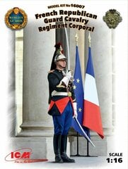 Kokoonpantava malli ICM 16007 French Republican Guard Cavalry Regiment Corporal 1/16 hinta ja tiedot | Koottavat pienoismallit | hobbyhall.fi