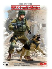 Koottava pienoismalli ICM 16102 IDF K-9 Unitz "OKETZ" 1/16 hinta ja tiedot | Koottavat pienoismallit | hobbyhall.fi