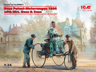 Kokoonpantava malli 24041 Benz Patent-Motorwagen 1886 with Mrs. Benz & Sons 1/24 hinta ja tiedot | Koottavat pienoismallit | hobbyhall.fi