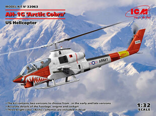Koottava pienoismalli ICM 32063 AH-1G 'Arctic Cobra', US Helikopteri 1/32 hinta ja tiedot | Koottavat pienoismallit | hobbyhall.fi