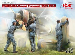Kokoonpantava malli ICM 32107 WWII British Ground Personnel (1939-1945) (3 kujukest) 1/32 hinta ja tiedot | Koottavat pienoismallit | hobbyhall.fi