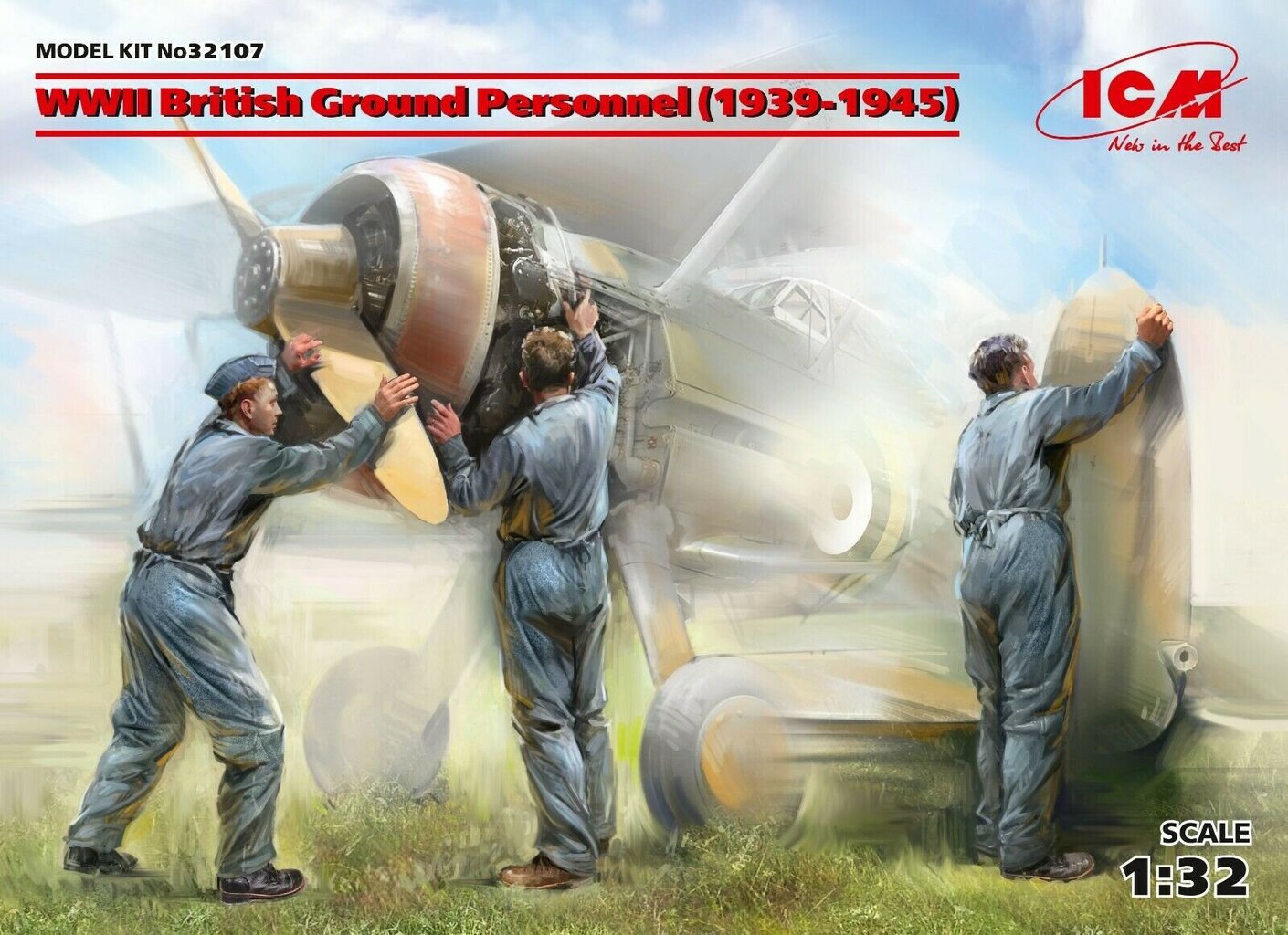 Kokoonpantava malli ICM 32107 WWII British Ground Personnel (1939-1945) (3 kujukest) 1/32 hinta ja tiedot | Koottavat pienoismallit | hobbyhall.fi