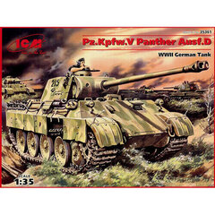 Kokoonpantava malli ICM 35361 Pz.Kpfw.V Panther Ausf.D, WWII German Tank 1/35 hinta ja tiedot | Koottavat pienoismallit | hobbyhall.fi