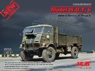 Kokoonpantava malli ICM 35507 Model W.O.T. 6, WWII British Truck 1/35 hinta ja tiedot | ICM Urheilu ja vapaa-aika | hobbyhall.fi