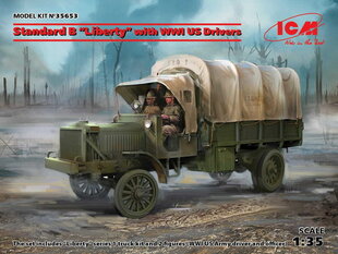 Kokoonpantava malli ICM 35653 Standard B “Liberty” with WWI US Drivers 1/35 hinta ja tiedot | Koottavat pienoismallit | hobbyhall.fi