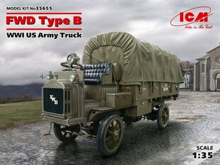 Kokoonpantava malli ICM 35655 FWD Type B, WWI US Army Truck 1/35 hinta ja tiedot | Koottavat pienoismallit | hobbyhall.fi