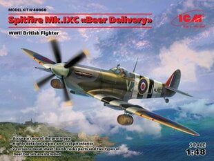 Kokoonpantava malli ICM 48060 Spitfire Mk.IXC "Beer Delivery", WWII British Fighter 1/48 hinta ja tiedot | Koottavat pienoismallit | hobbyhall.fi